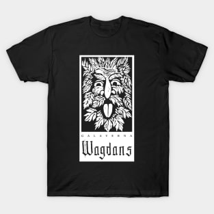 Galaverna, Wagdans (White on Black) T-Shirt